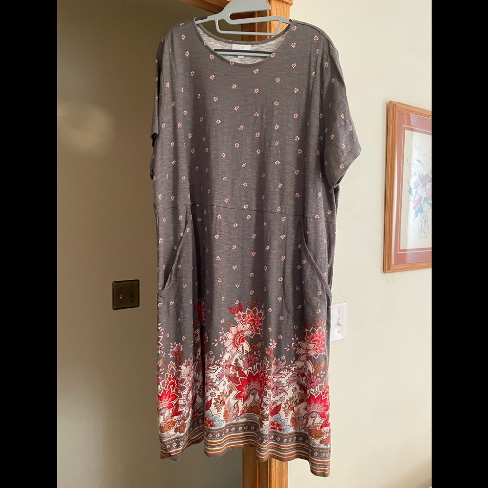 OBO LAST DAY Sending to ThredUp JJill 100% cotton jersey knit dress